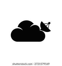 Crisp, minimalist cloud icon with soft edges and bright lighting for clean design use.