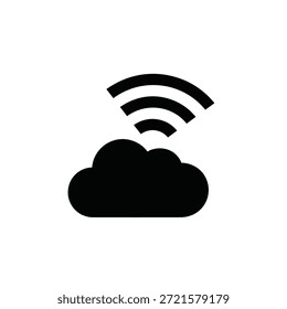 Crisp, minimalist cloud icon with soft edges and bright lighting for clean design use.