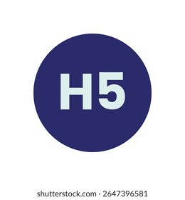 A crisp, minimalist design features a solid, deep indigo circle as its primary element, centered against a stark white background. 