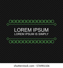 Crisp Modern Banner Element. Minimal design style. Put your own message text in the banner templates.