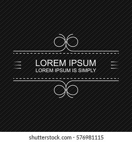 Crisp Modern Banner Element. Minimal design style. Put your own message text in the banner templates.