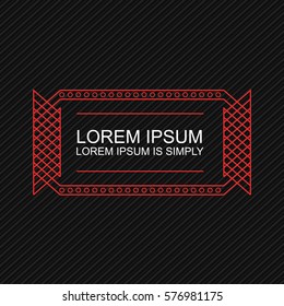 Crisp Modern Banner Element. Minimal design style. Put your own message text in the banner templates.