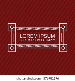 Crisp Modern Banner Element. Minimal design style. Put your own message text in the banner templates.