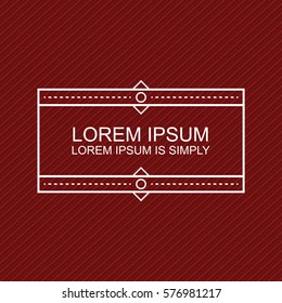 Crisp Modern Banner Element. Minimal design style. Put your own message text in the banner templates.