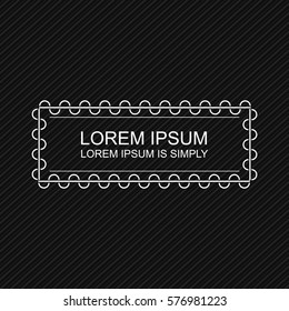 Crisp Modern Banner Element. Minimal design style. Put your own message text in the banner templates.