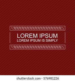 Crisp Modern Banner Element. Minimal design style. Put your own message text in the banner templates.
