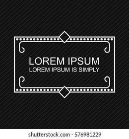 Crisp Modern Banner Element. Minimal design style. Put your own message text in the banner templates.