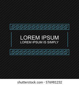 Crisp Modern Banner Element. Minimal design style. Put your own message text in the banner templates.
