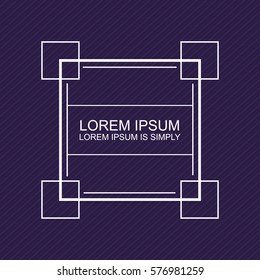 Crisp Modern Banner Element. Minimal design style. Put your own message text in the banner templates.