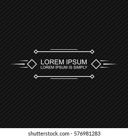 Crisp Modern Banner Element. Minimal design style. Put your own message text in the banner templates.