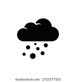 Crisp, modern cloud icon with soft edges and bright white tone for digital use.