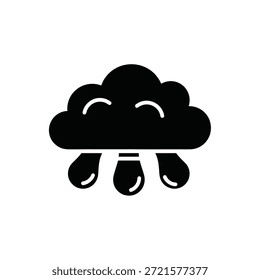 Icono de nube nítido y moderno con bordes suaves y relleno blanco brillante, ideal para el diseño digital.
