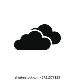 Crisp, modern cloud icon with soft edges and bright lighting for digital use.