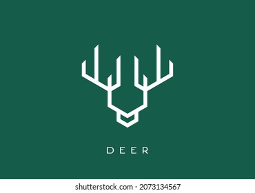 Vector de diseño del logo de Crisp y Deer moderno