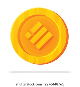 Crisp and Modern Vector Design of Binance USD Cryptocurrency Symbol