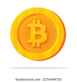 Crisp and Modern Vector Design of Bitcoin Cryptocurrency Symbol