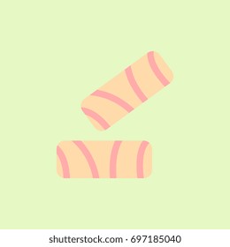 Crisp pastry pie. Vector illustration