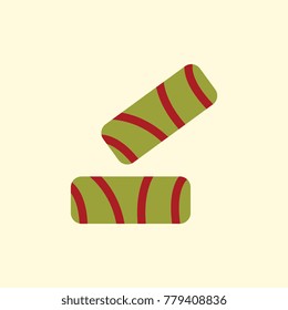 Crisp pastry pie. Vector illustration