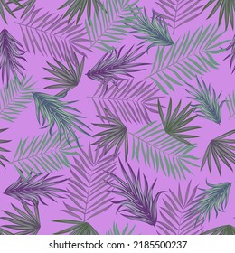 Crisp seamless pattern of bright leaves.