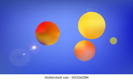 Crisp space fantasy. Background texture, graphic. Minimal colorific illustration idea. Azure colored. A space themed background illustration. Colorful universe new space background.