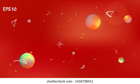 Crisp space fantasy. Background texture, unused. Elementary colorific illustration idea. Red colored. A lot of stars art background picture. Colorful new space art.