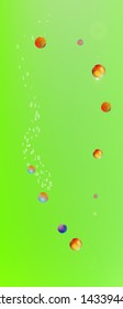 Crisp space and signs confetti. Colorful colorific illustration. Background blend. Wonderful colored, portrait background pattern Ultra Wide. Colorful recent abstraction. Green colored theme.