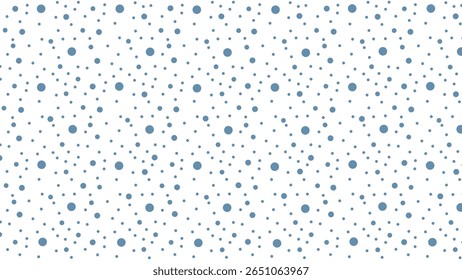 
Um fundo de vetor nítido com pontos polka azuis espalhados em uma base branca, perfeito para projetos frescos e limpos.