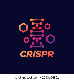 CRISPR, Dna, Genome Editing Vector Icon