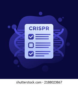 CRISPR, Gene Engineering Icon, Vector Design