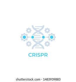 CRISPR, Genome Editing Icon, Vector