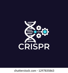 CRISPR technology vector icon