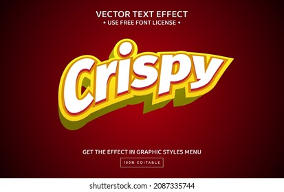 Crispy 3D editable text effect