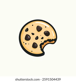 Crispy and Chewy Cookie Icon Design