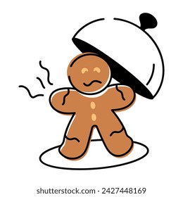 Crispy cookies vector encompassing various confectionery items, sweets, and desserts