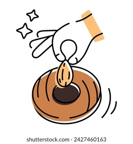 Vector de galletas crujientes que abarca varios artículos de confitería, dulces y postres