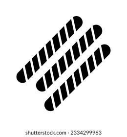 Crispy and crunchy chocolate flavored biscuit, wafer biscuit vector design