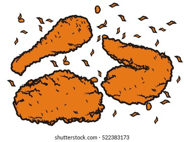 Fried Chicken Cartoon Images Stock Photos Vectors Shutterstock 18,407 fried chicken cartoons on gograph. https www shutterstock com image vector crispy fried chicken package 522383173