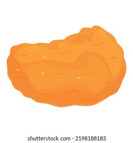 Crispy nugget icon cartoon vector. Fast food. Fried menu