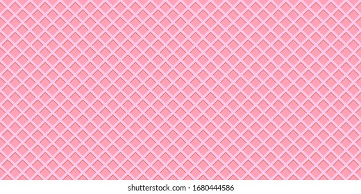 
Crispy Pink Sweet Waffles Or Cone Texture, Seamless Pattern, Banner Background