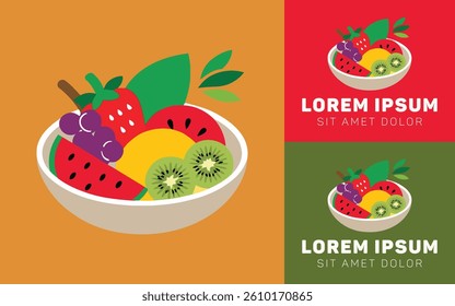 Crispy Salad Icon Design in Simple Flat Style