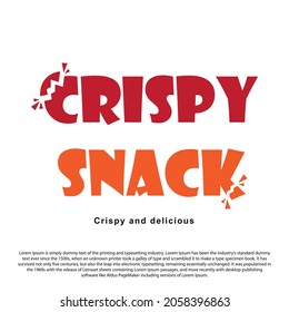 Crispy snack logo design. Crispy snack logo for your brand and others