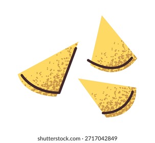 Crispy triangle potato chips sticker
