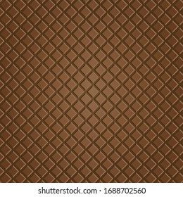 Frische Waffelstruktur. 
Schokoladenhintergrund auf Vektorillustration.
