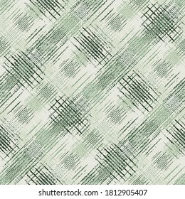 Abstrakter Grain Stroke Textured Criss Cross Graphic Motif. Nahtloses Muster.