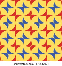 Crisscross Ovate Seamless Background Pattern