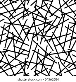 A criss-crossed, b&w, vector patten