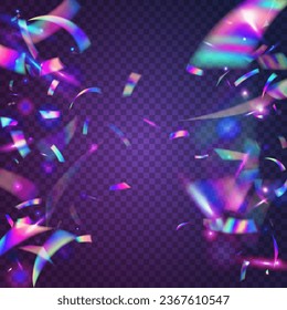 Cristal Background. Violet Retro Glare. Transparent Effect. Blur Flare. Rainbow Glitter. Festive Art. Party Festival Gradient. Fantasy Foil. Pink Cristal Background