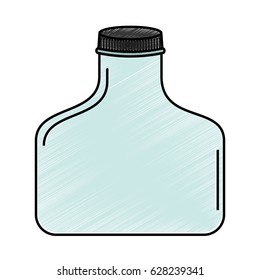 cristal bottle isolated icon