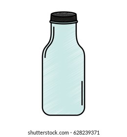 cristal bottle isolated icon