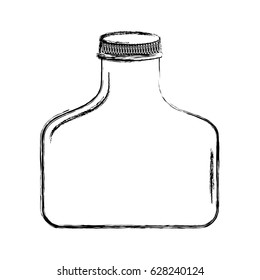cristal bottle isolated icon